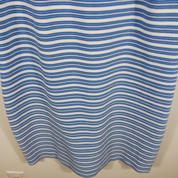 Lilly Pulitzer, Lyla Shift Dress Bay Blue Ottoman Stripe #16817 Sz XL Sleeveless - Picture 8 of 15